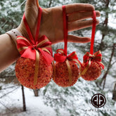 Red Amber Christmas Ornament